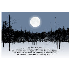 “Frozen Moon” – Postcard