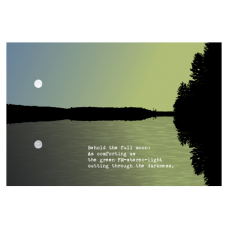 “Lake Moon” – Postcard